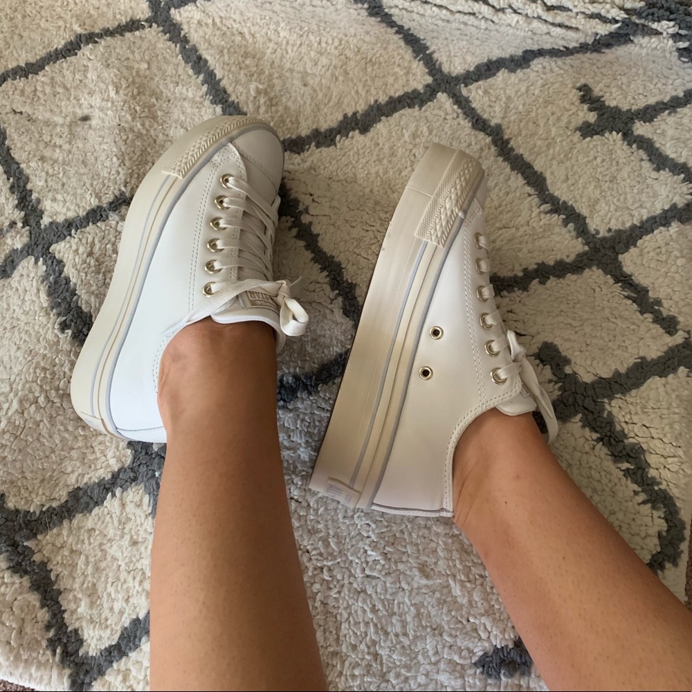 Converse Leather Platforms